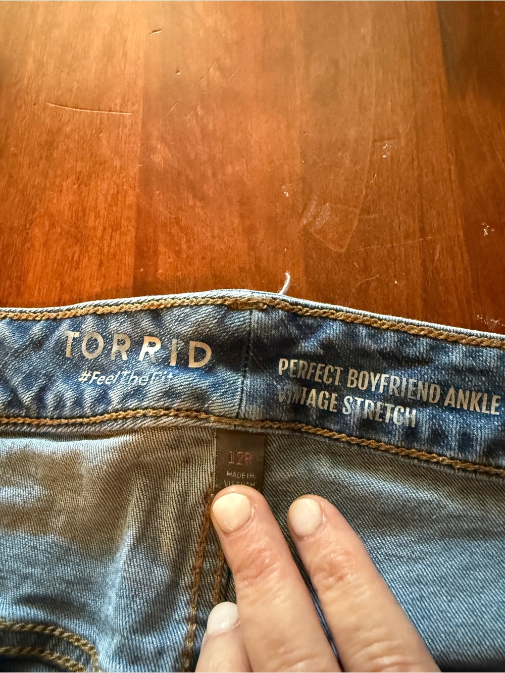 Torrid Boyfriend Denim Jeans - Straight Fit - Picture 4 of 8